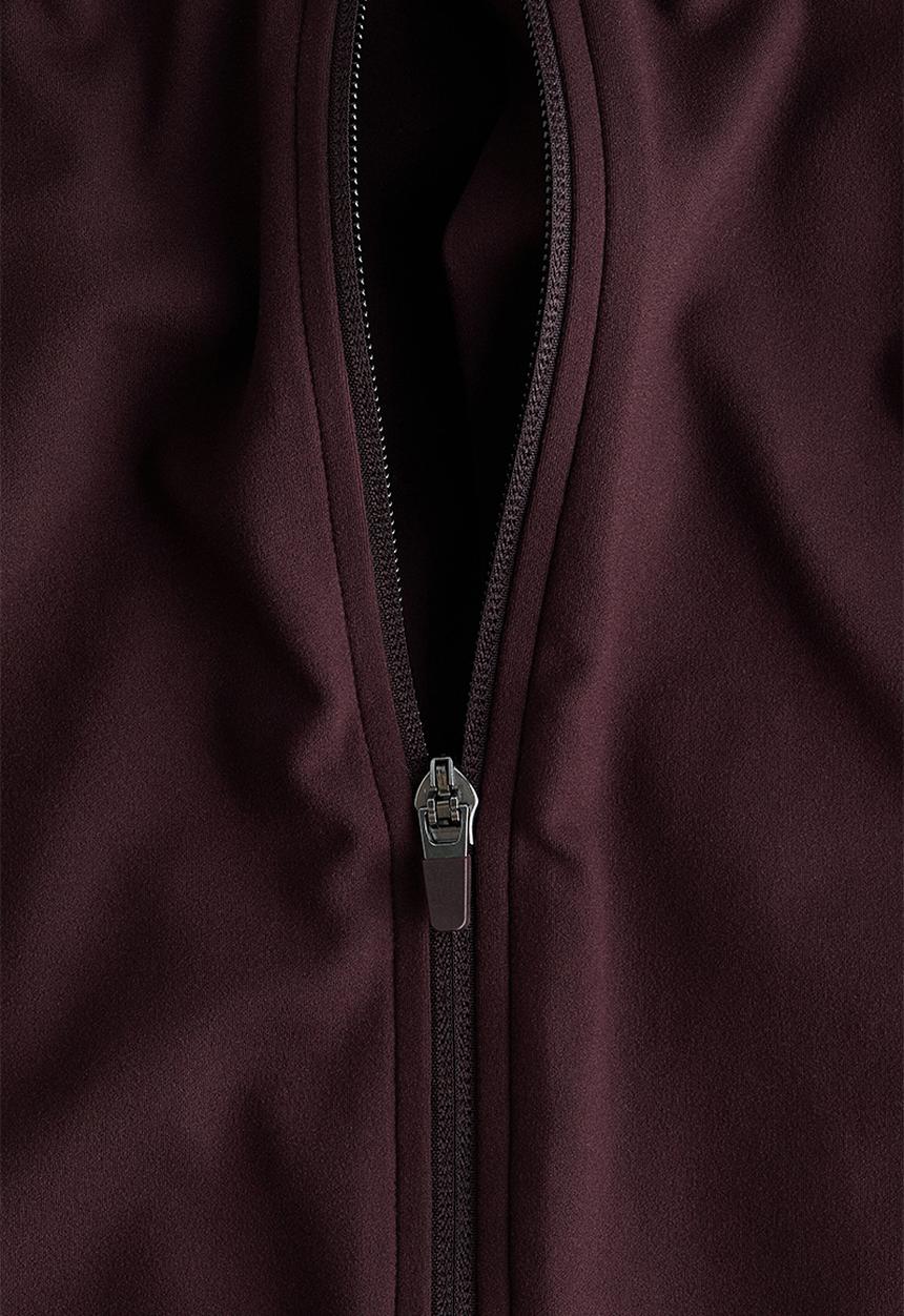 H&M - Zip-through sports jacket with softmove? - chocolate plum