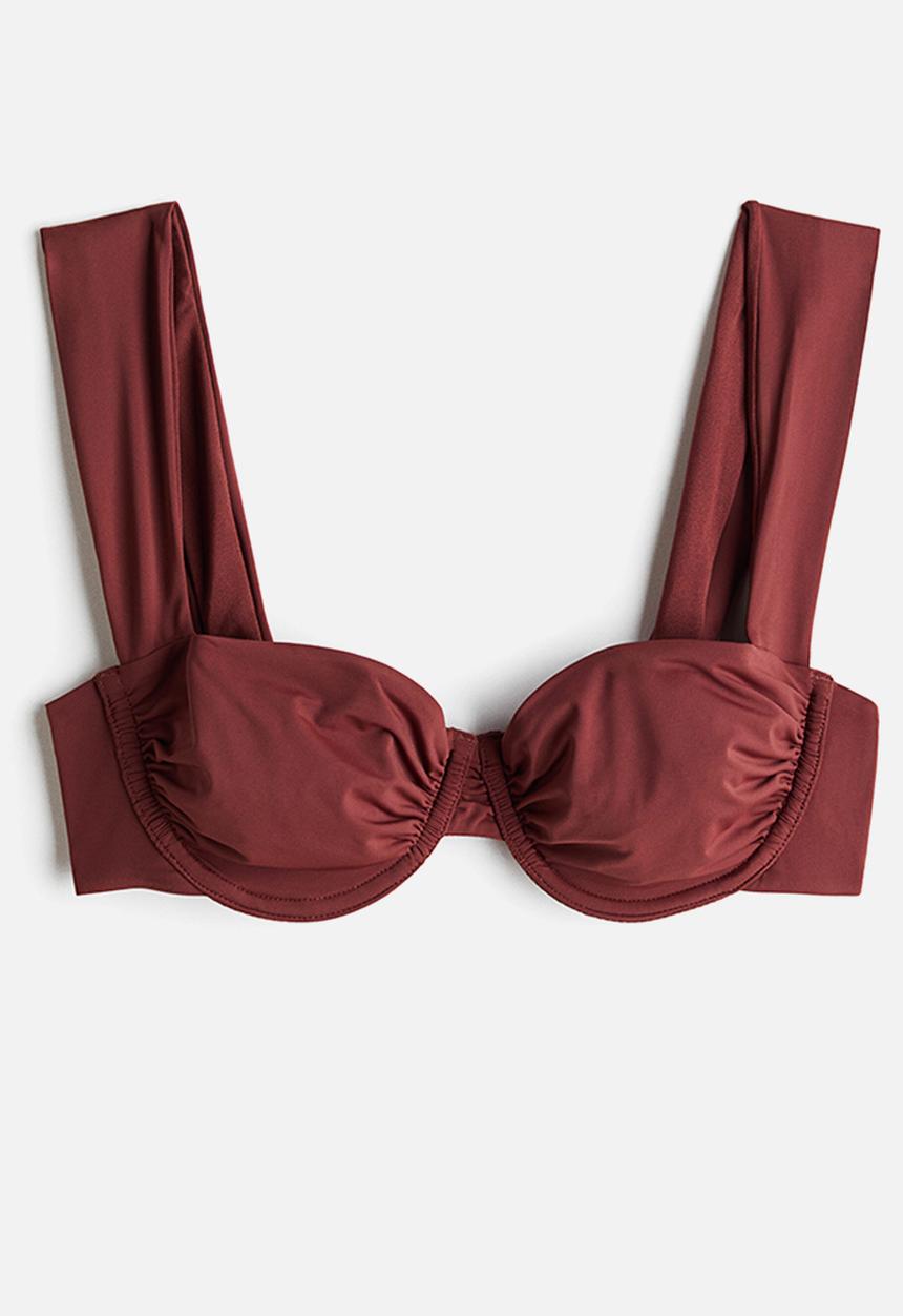 H&M - Balconette bikini top - rust red