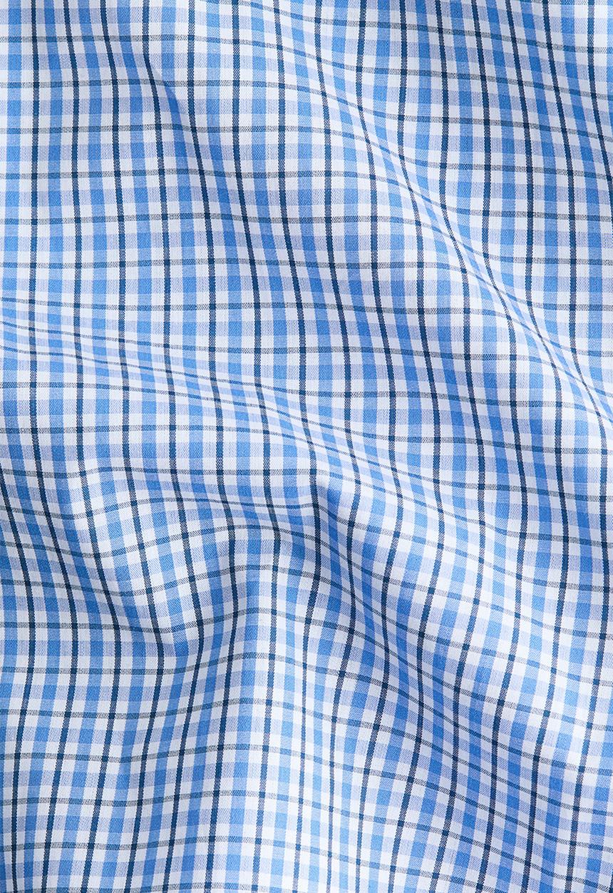 H&M - Oversized beach shirt - blue/checked