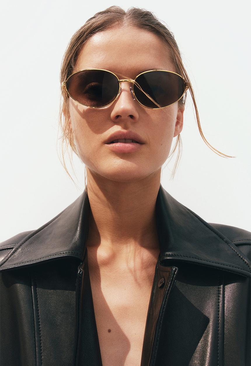 H&M - Oval sunglasses - gold-coloured