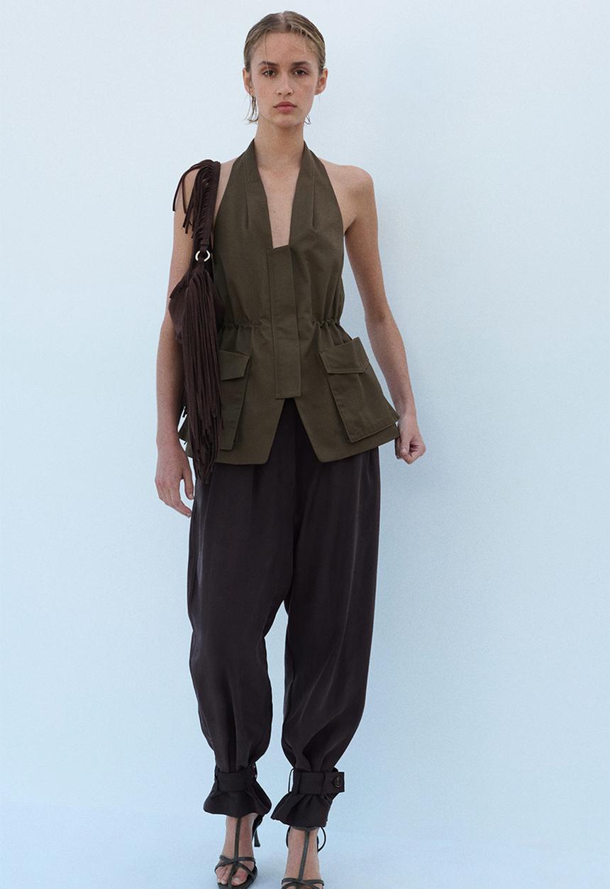H&M - Balloon trousers - dark brown