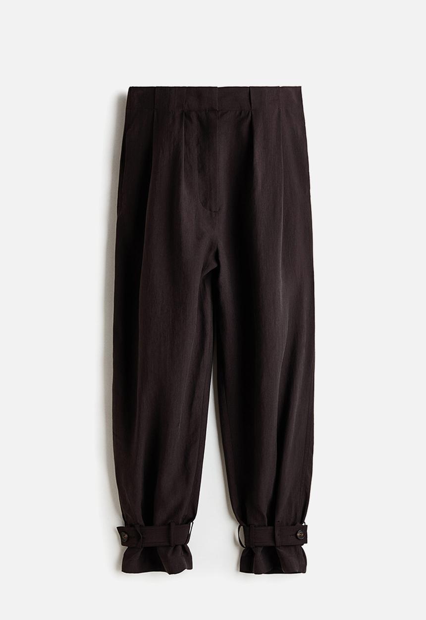 H&M - Balloon trousers - dark brown