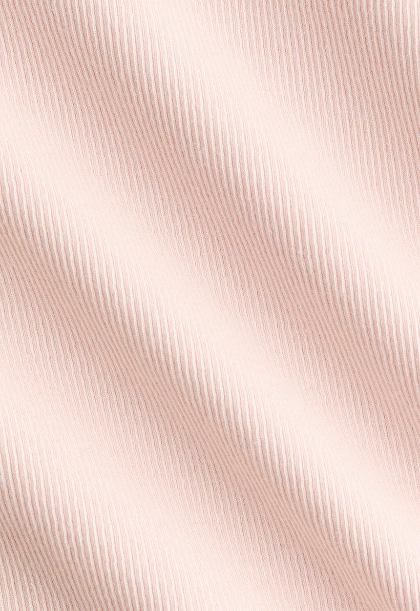 H&M - Ribbed lace-inset top - light pink
