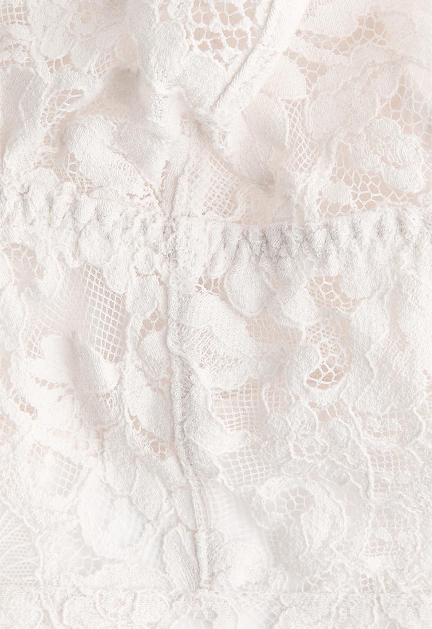H&M - Lace bralette - pale beige