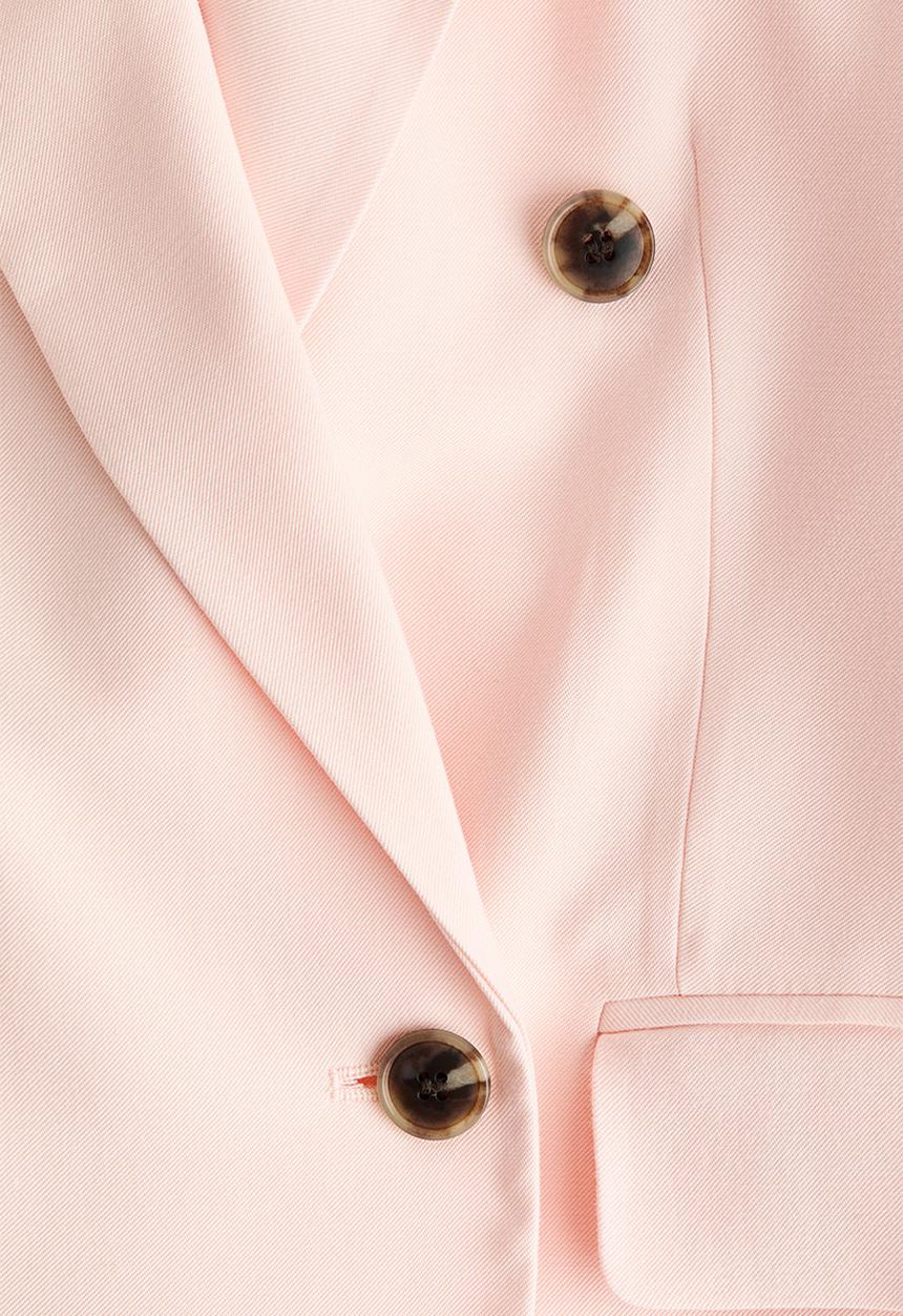 H&M - Double-breasted blazer - light pink
