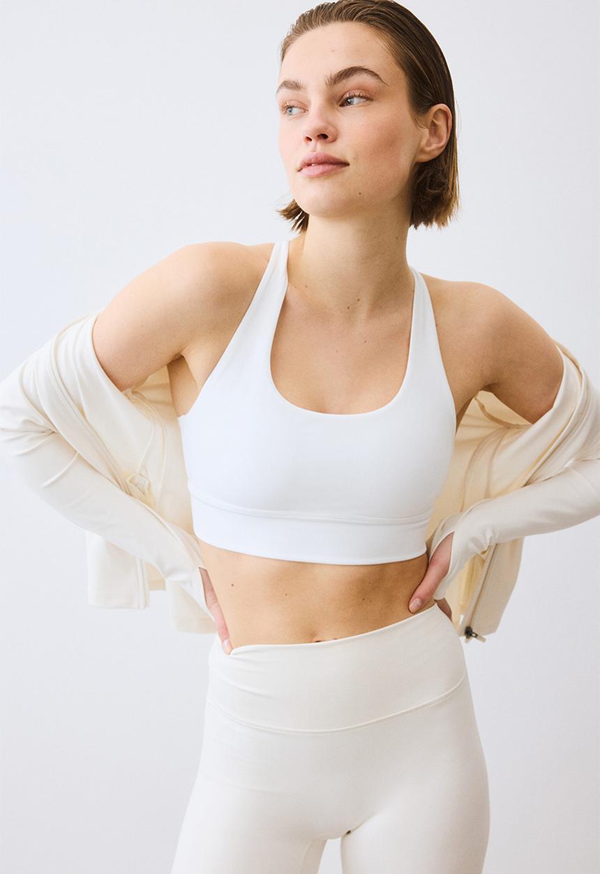 H&M - Medium support sports bra with softmove? - white