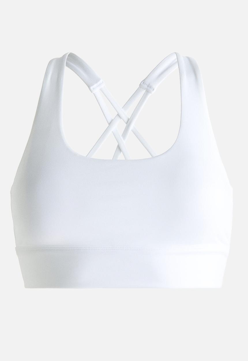 H&M - Medium support sports bra with softmove? - white