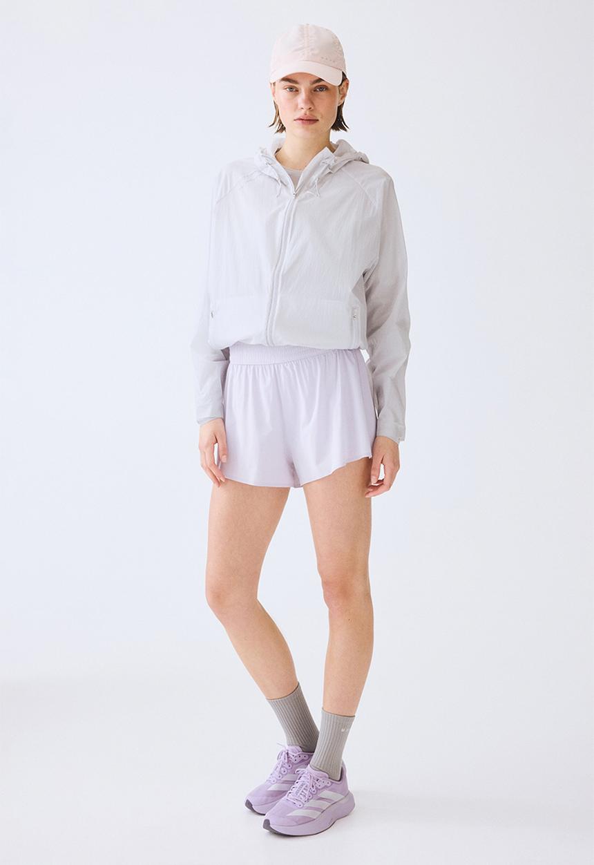 H&M - Layered sports shorts with pocket - lilac