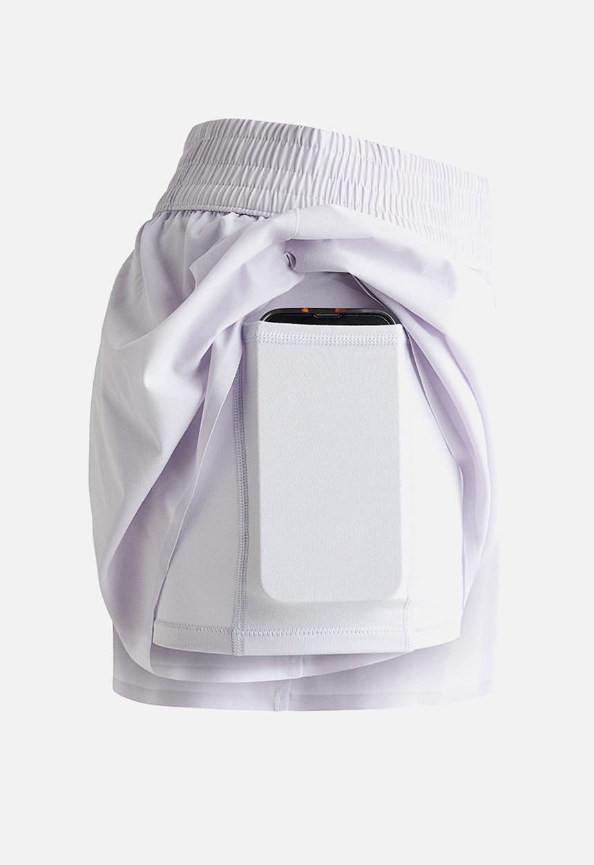H&M - Layered sports shorts with pocket - lilac