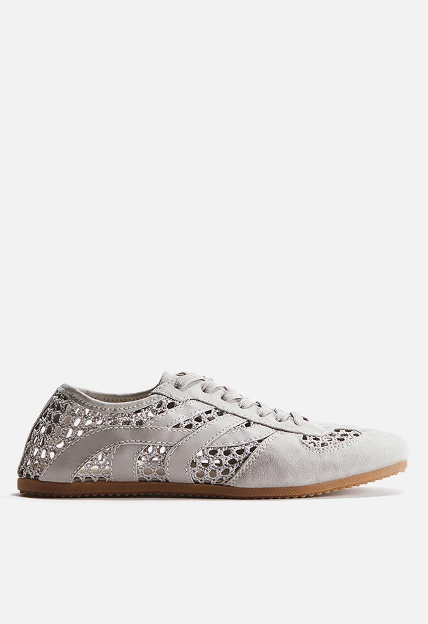 H&M - Crochet-look trainers - light grey