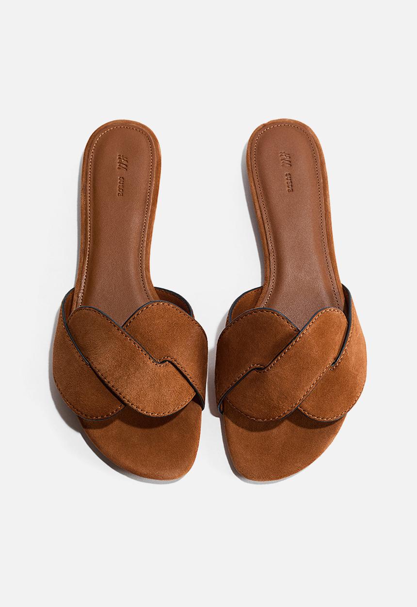 H&M - Leather sandals - brown