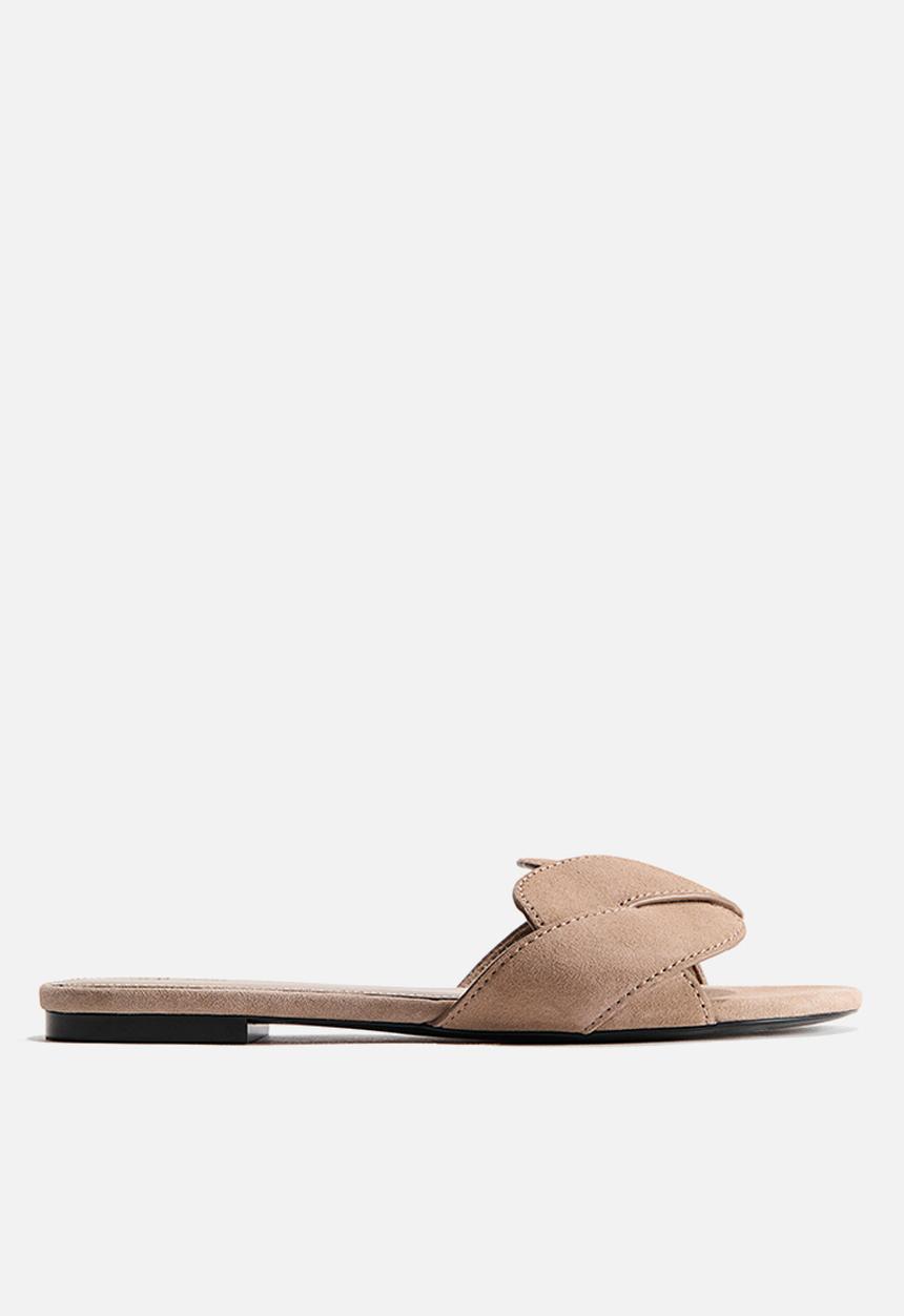 H&M - Leather sandals - light mole
