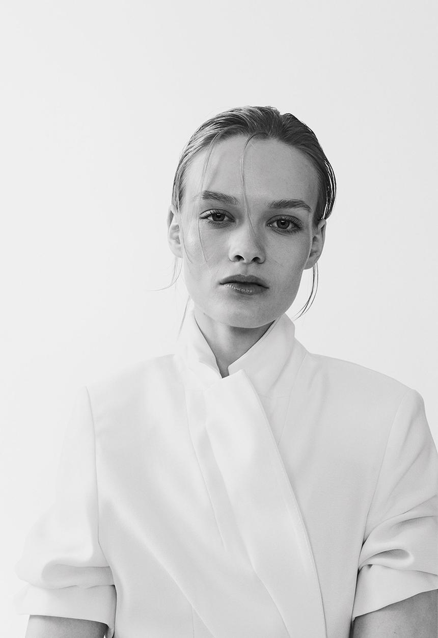 H&M - Short-sleeved blazer - white