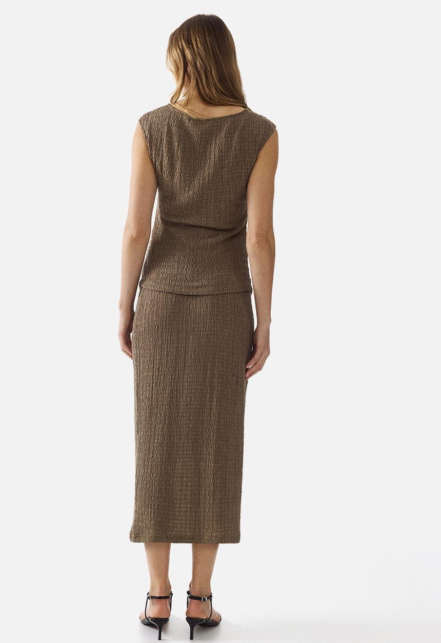 H&M - Mama 2-piece textured jersey set - khaki green