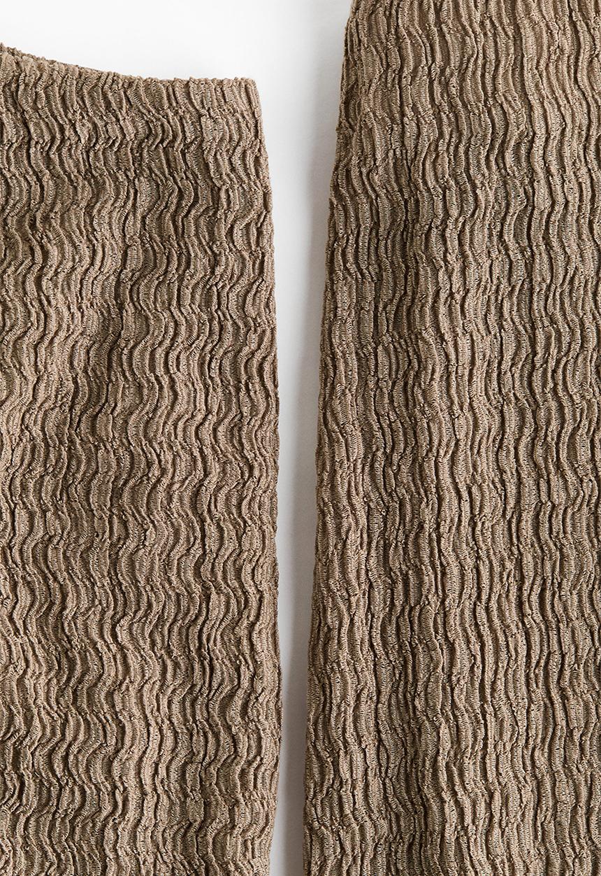 H&M - Mama 2-piece textured jersey set - khaki green
