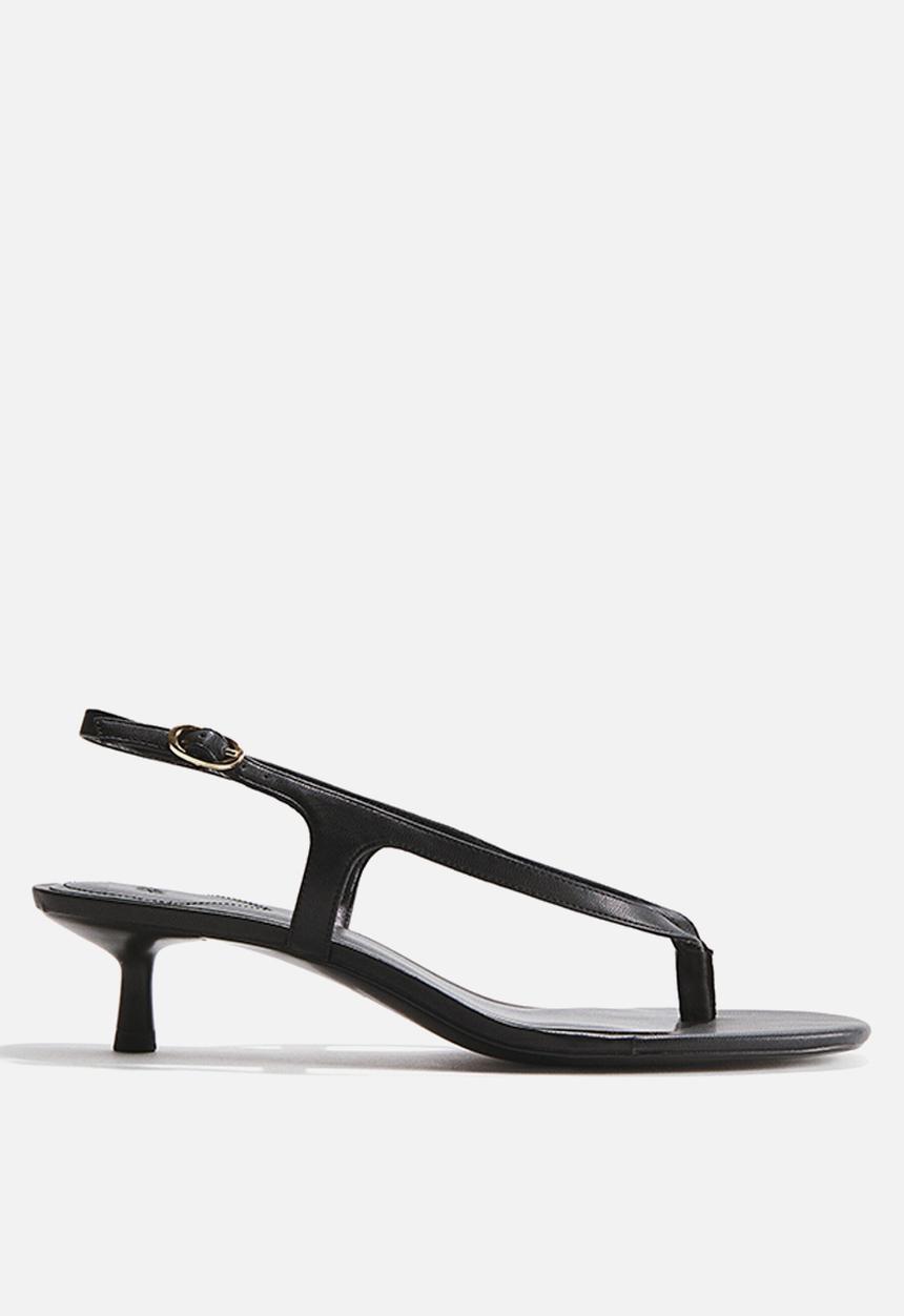H&M - Kitten-heeled sandals - black