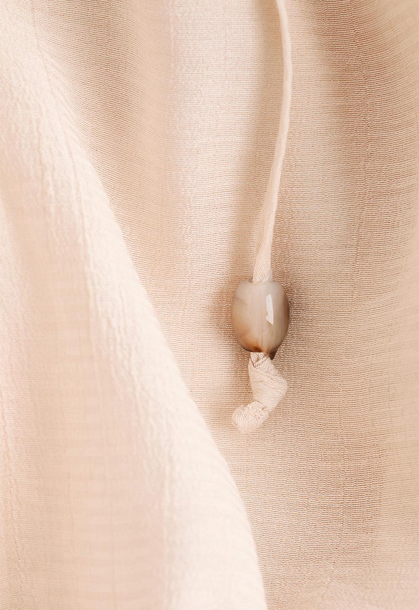H&M - Oversized crêpe blouse - pale orange
