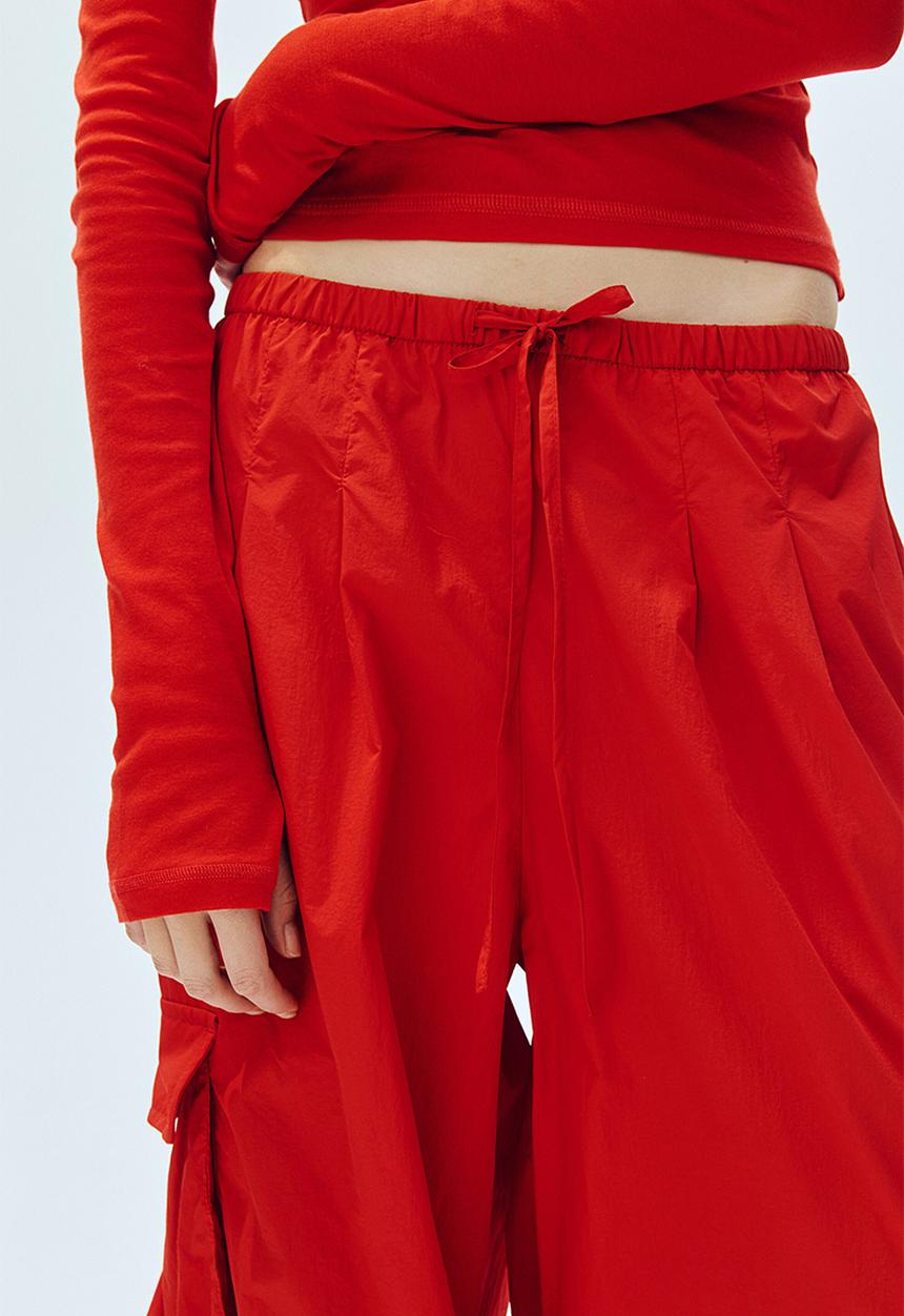 H&M - Balloon cargo trousers - bright red