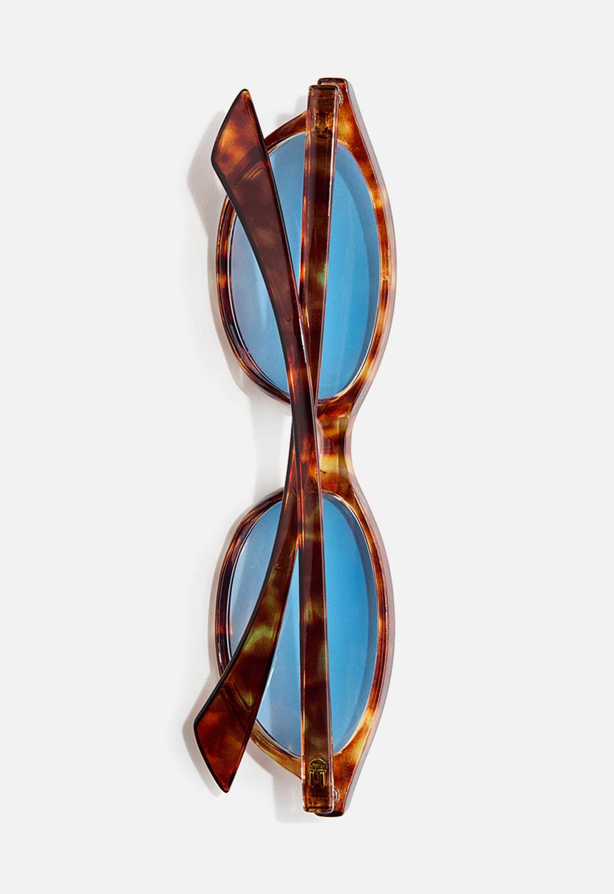 H&M - Oval sunglasses - brown/tortoiseshell pattern