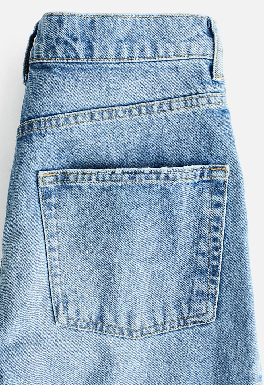 H&M - Barrel high waist ankle jeans - denim blue