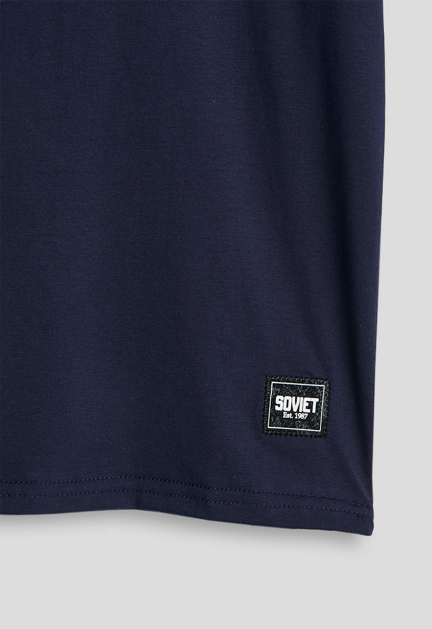 SOVIET - Boys S/Slv Crew Neck Tee - Navy