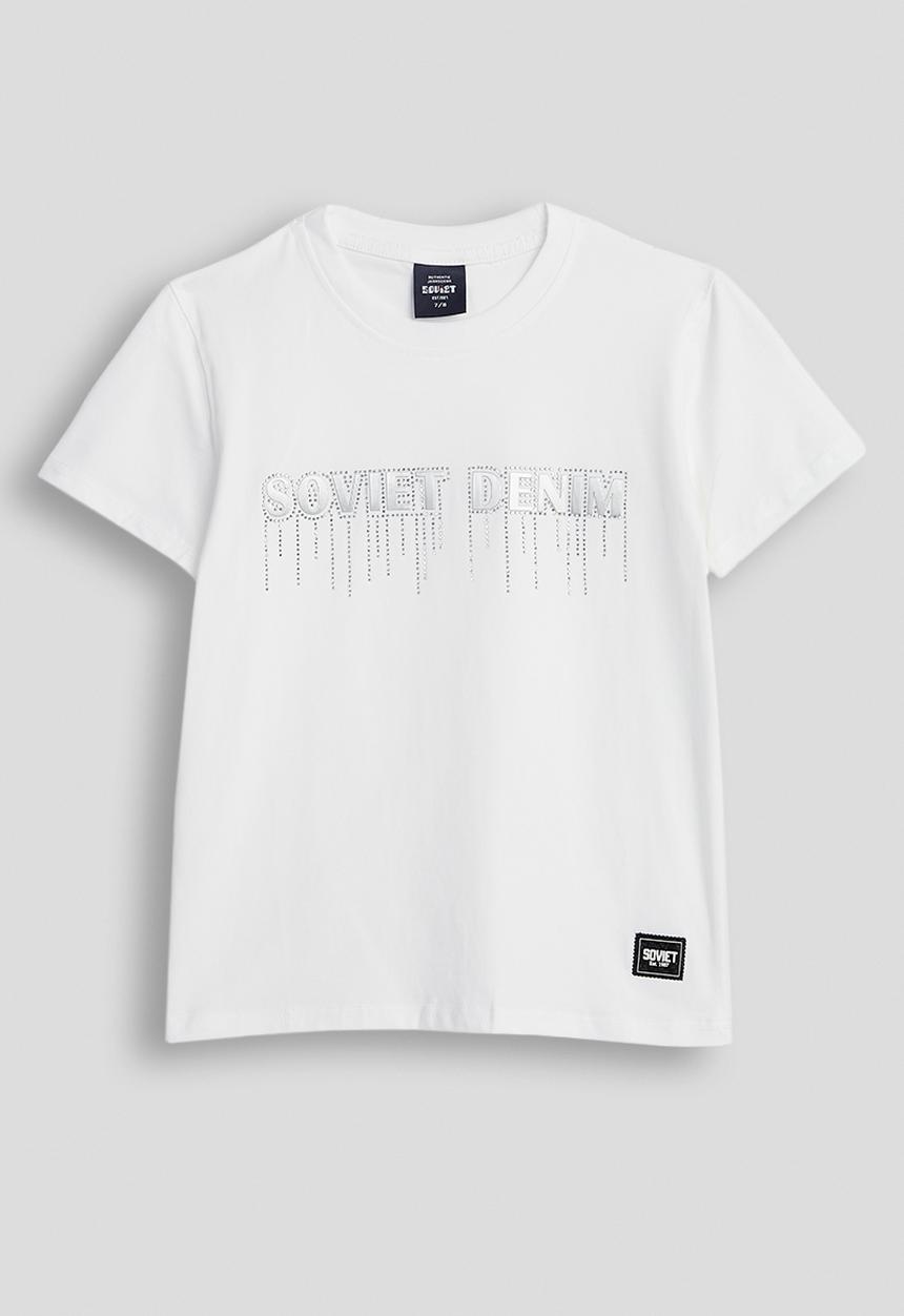 SOVIET - Boys S/Slv Crew Neck Tee - White
