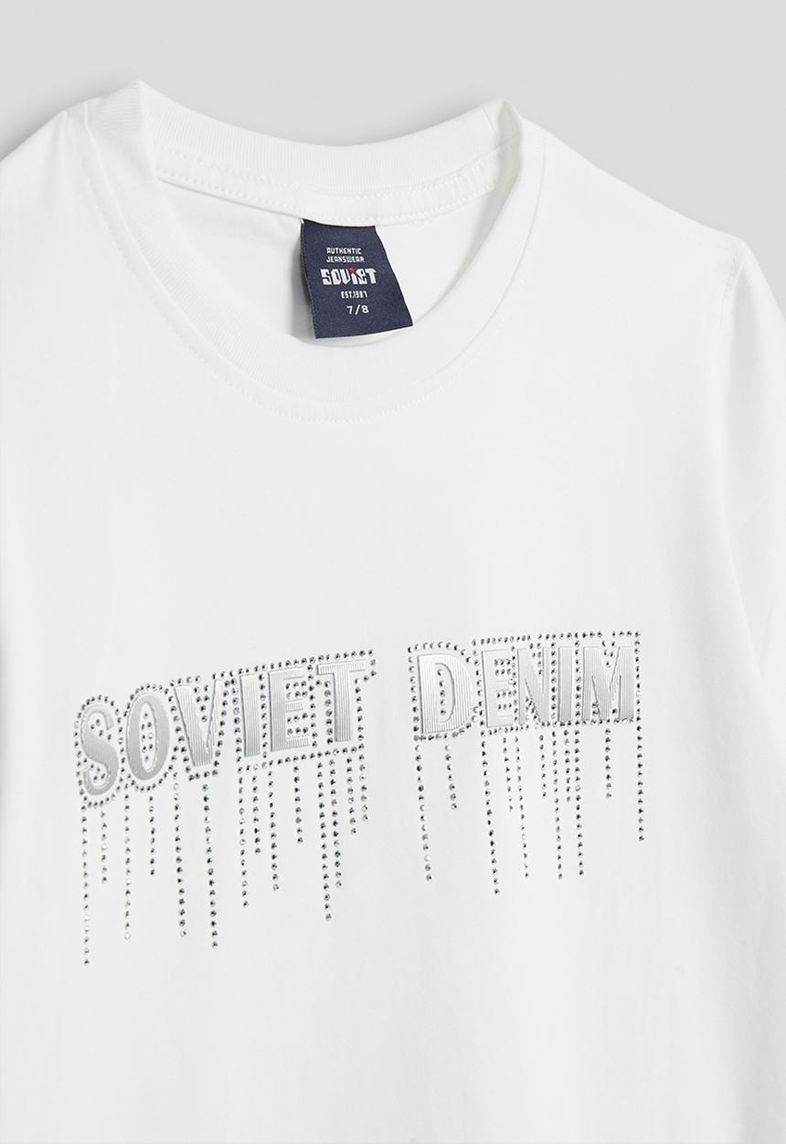SOVIET - Boys S/Slv Crew Neck Tee - White