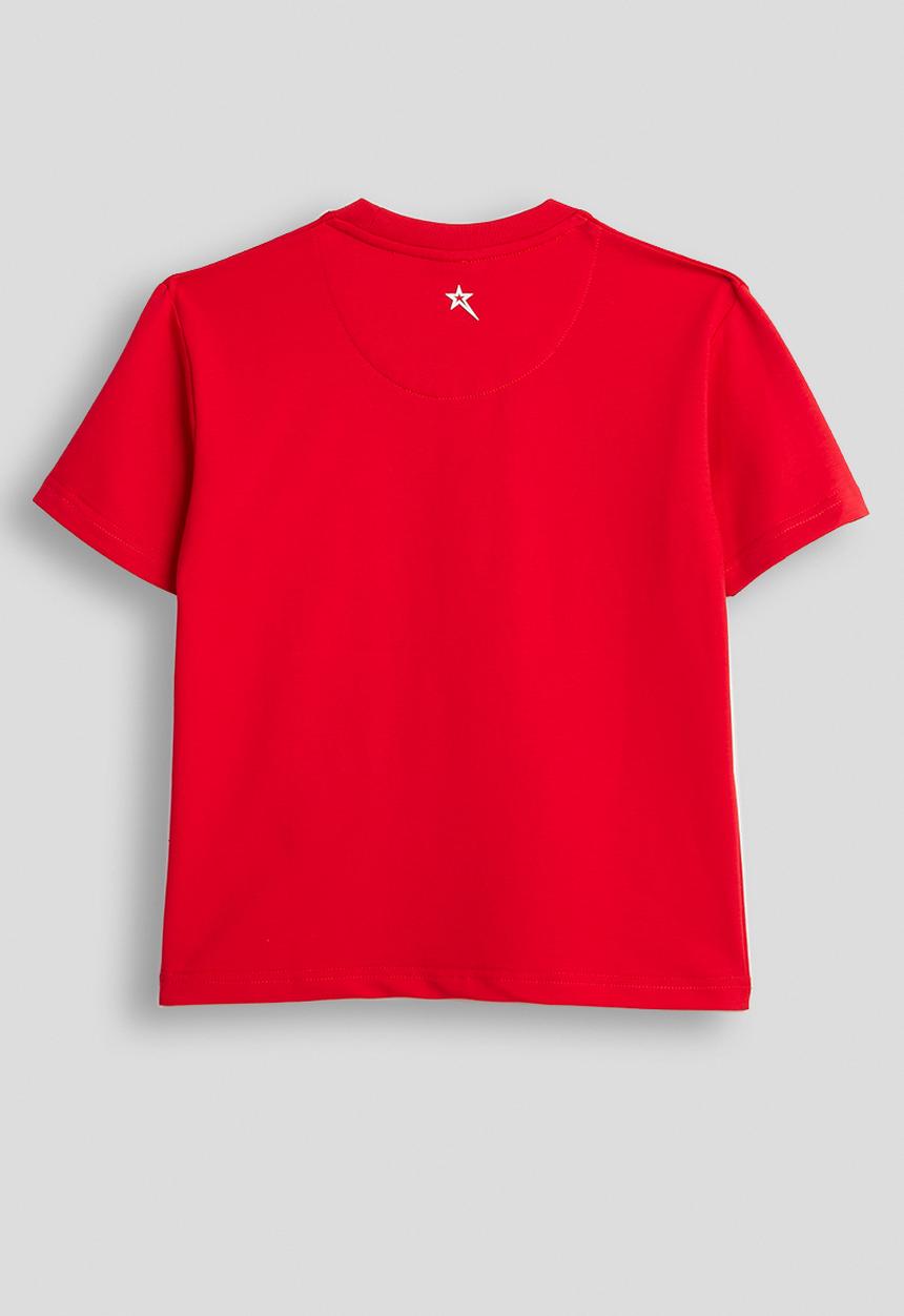 SOVIET - Boys Box Fit Crew Neck Tee - Red