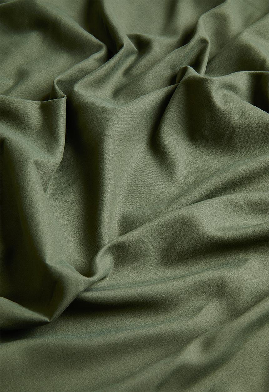 Sixth Floor - Recycled microfibre fitted sheet Olive