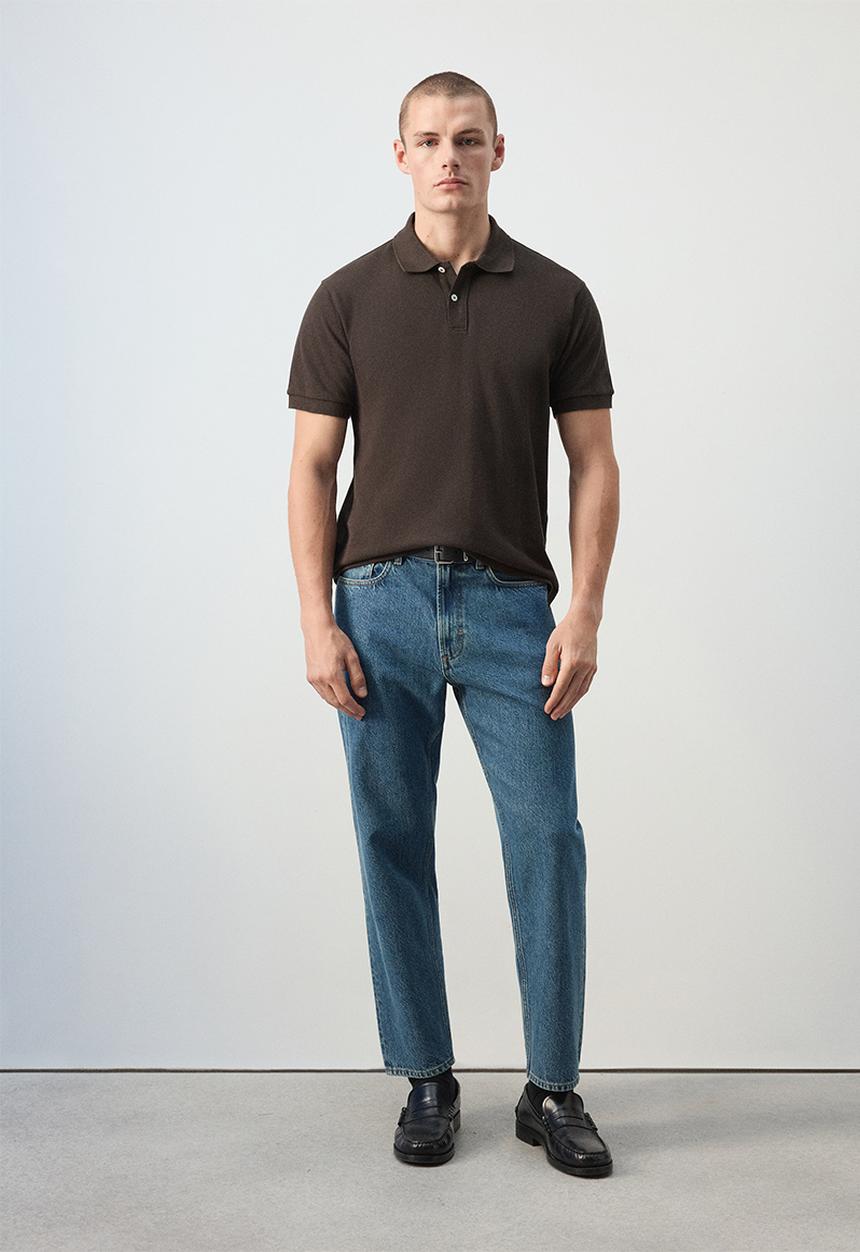 MANGO - Poloshirt Rea - Brown