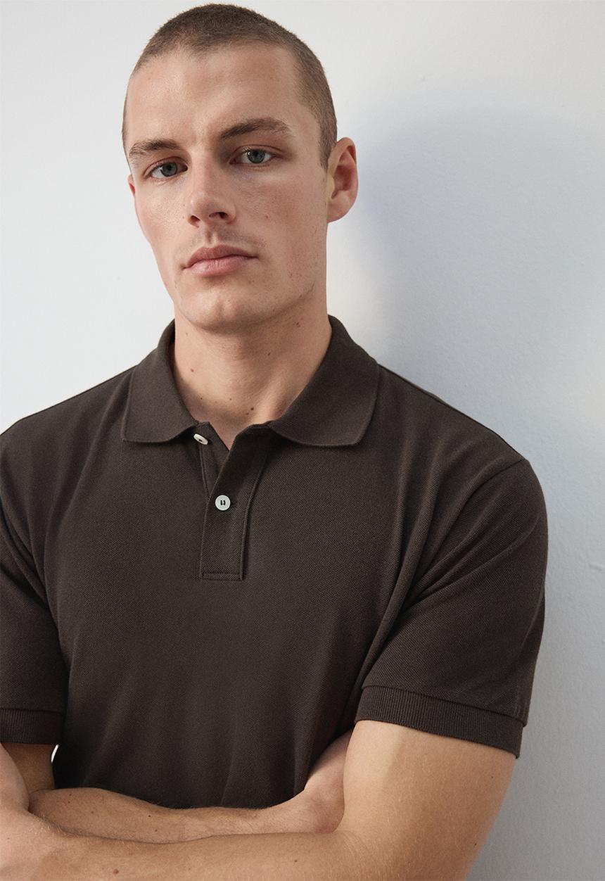 MANGO - Poloshirt Rea - Brown