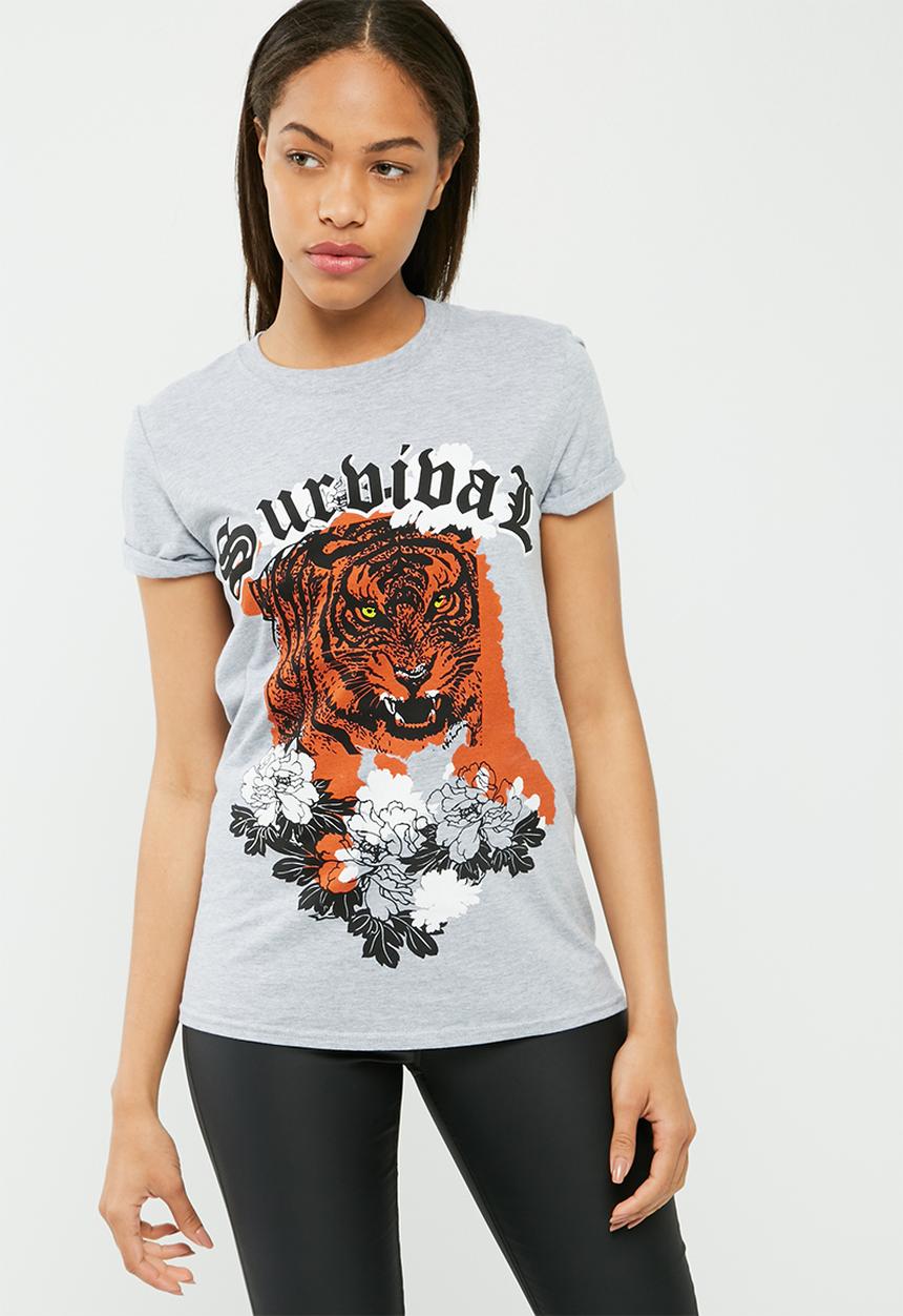 Missguided - Tiger graphic t-shirt