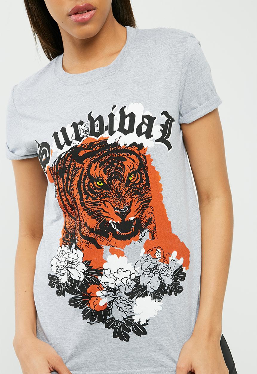 Missguided - Tiger graphic t-shirt
