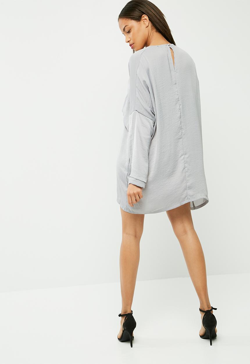 Missguided - Oversized satin dress