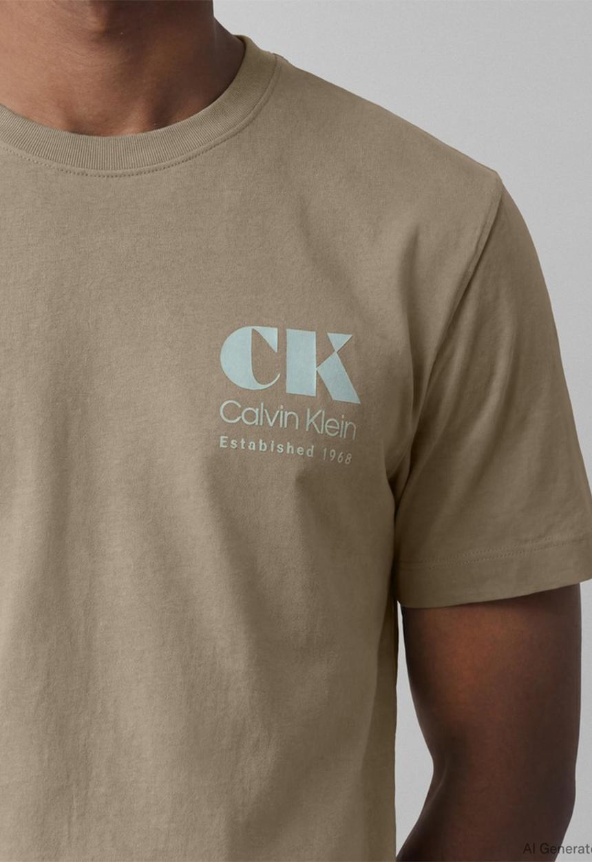 Calvin Klein - Resort Graphic T-Shirt-Plaza Taupe - Plaza Taupe