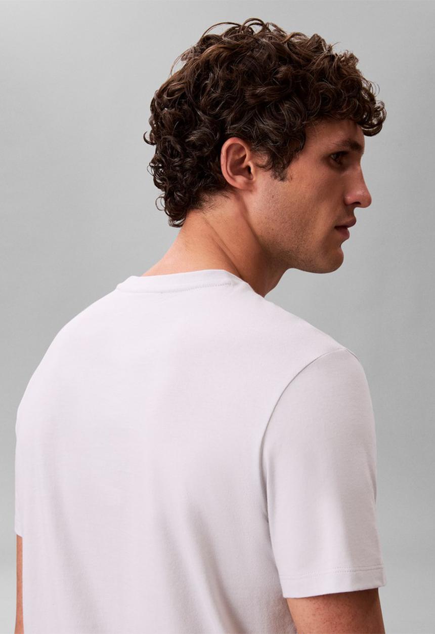 Calvin Klein - Badge 30S Jersey Classic T-Shirt-Marble Gray - Marble Gray