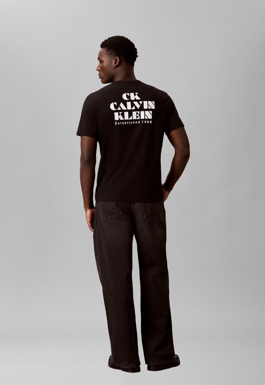 Calvin Klein -  30s Resort Graphic T-shirt - Black