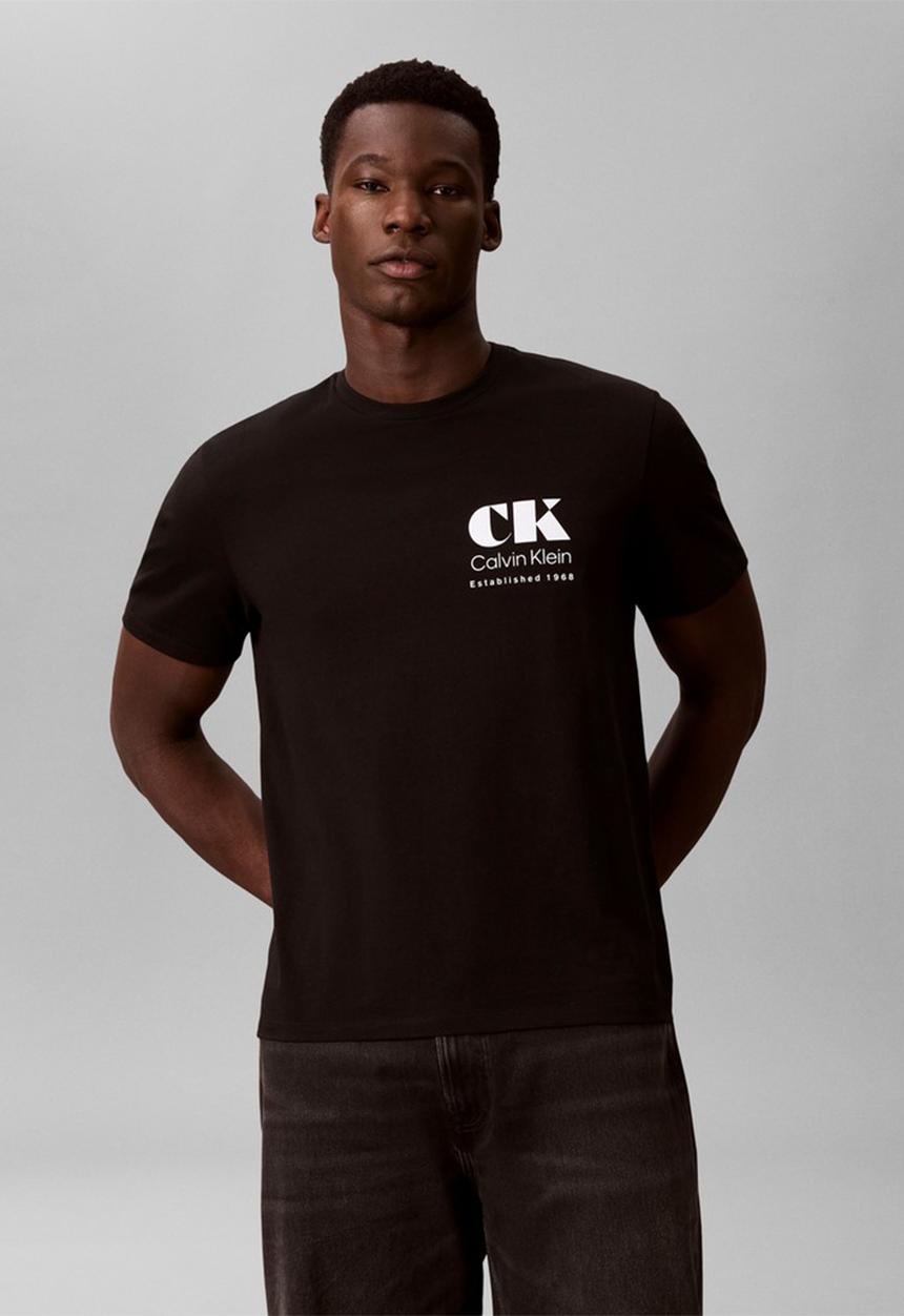 Calvin Klein -  30s Resort Graphic T-shirt - Black