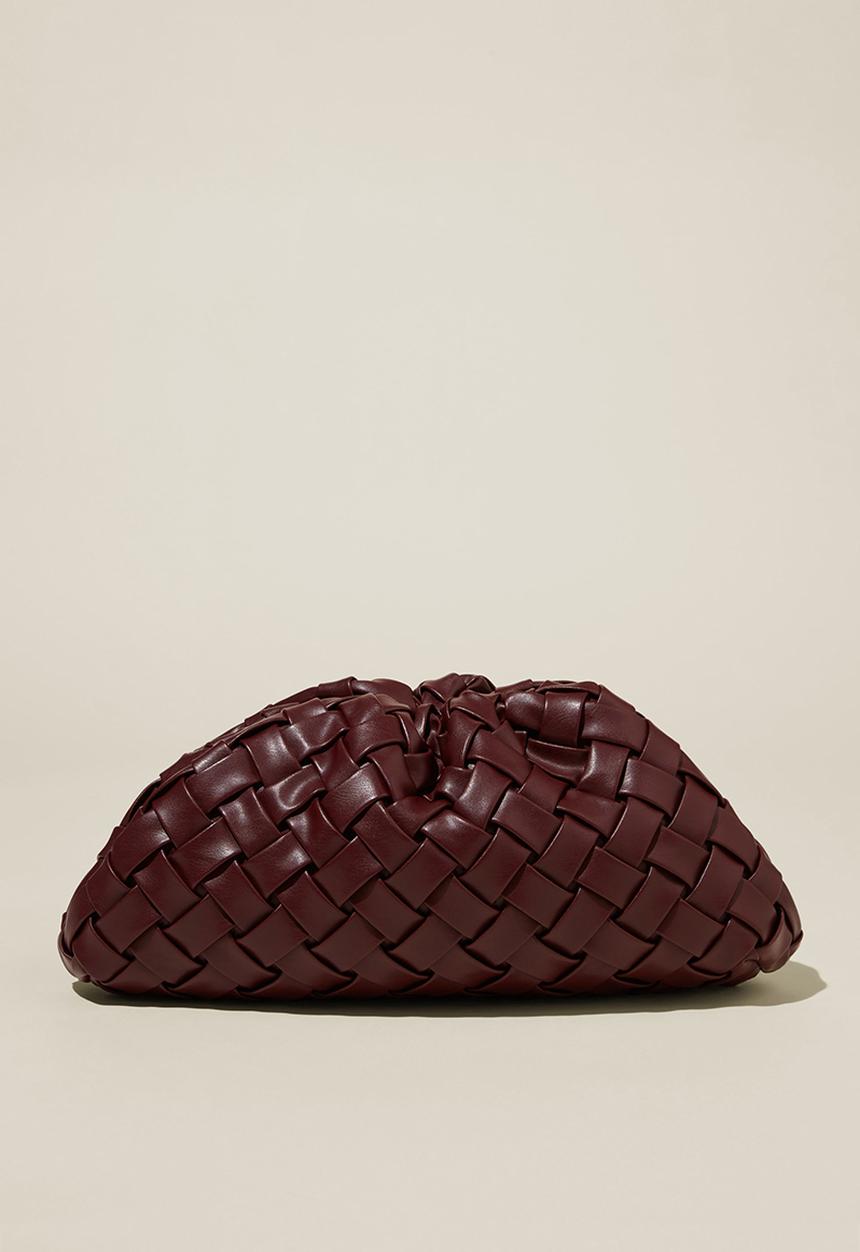 Rubi - Tory Scrunch Oversized Clutch - Deep Berry