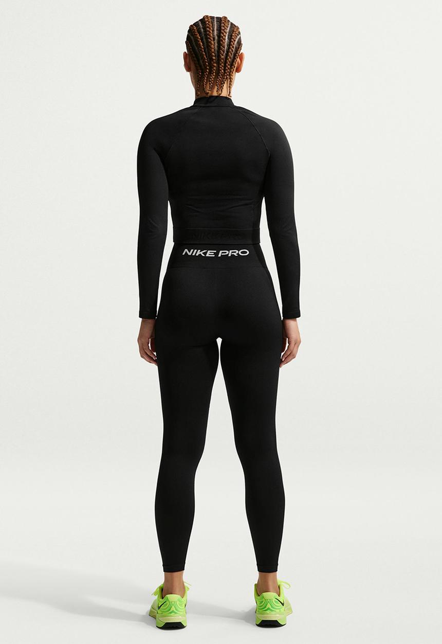 Nike - W Np Df Smls Hr 7/8 Tight Wt - Black/White