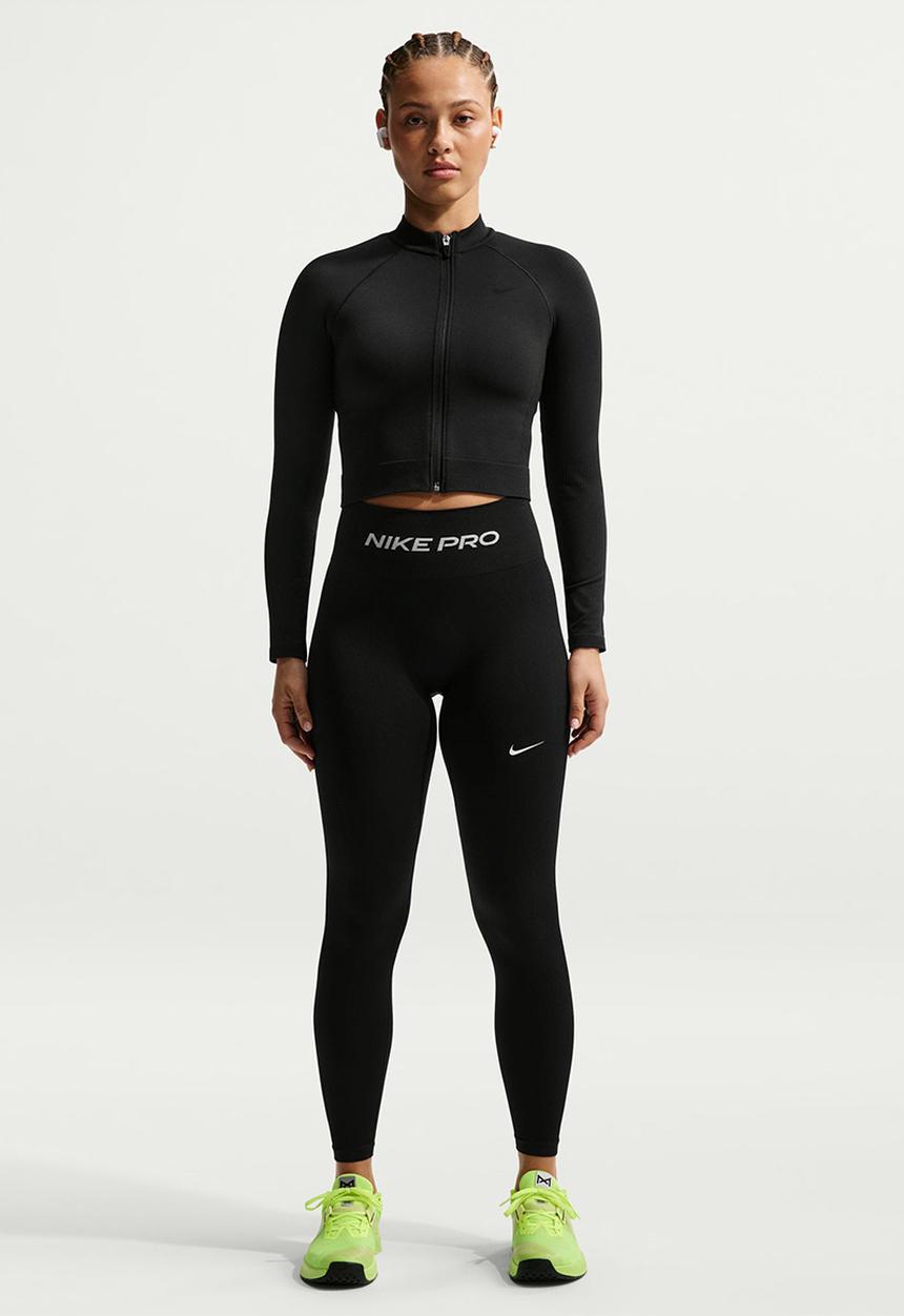 Nike - W Np Df Smls Hr 7/8 Tight Wt - Black/White