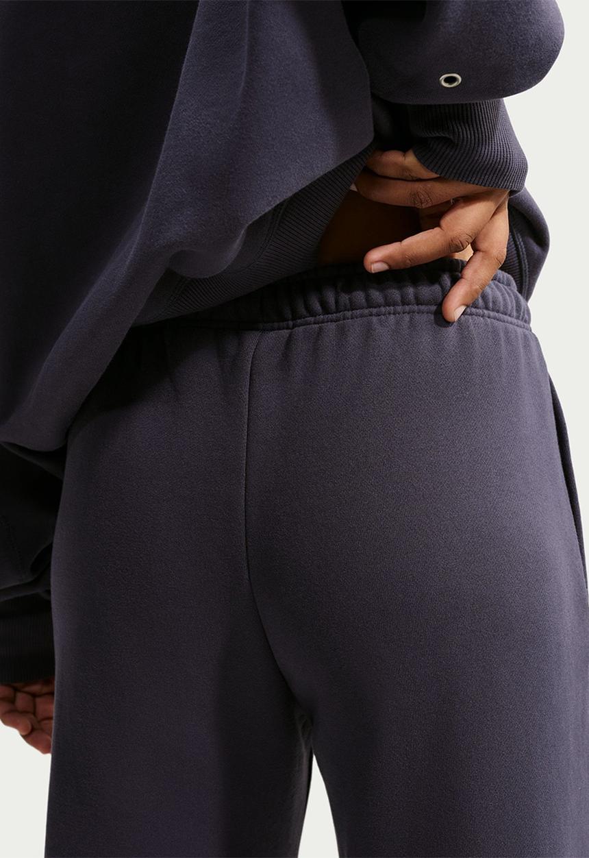 Nike - W Nk Fleece Mid-Rise Wide-Leg Pants - Gridiron/Sail