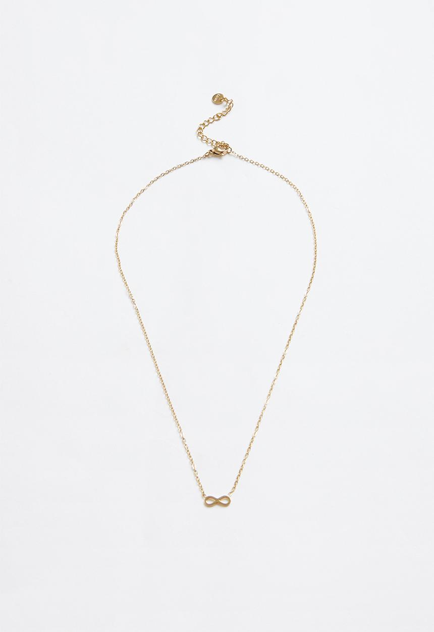 Zoe on Trend - Modern Infinity Necklace - Gold