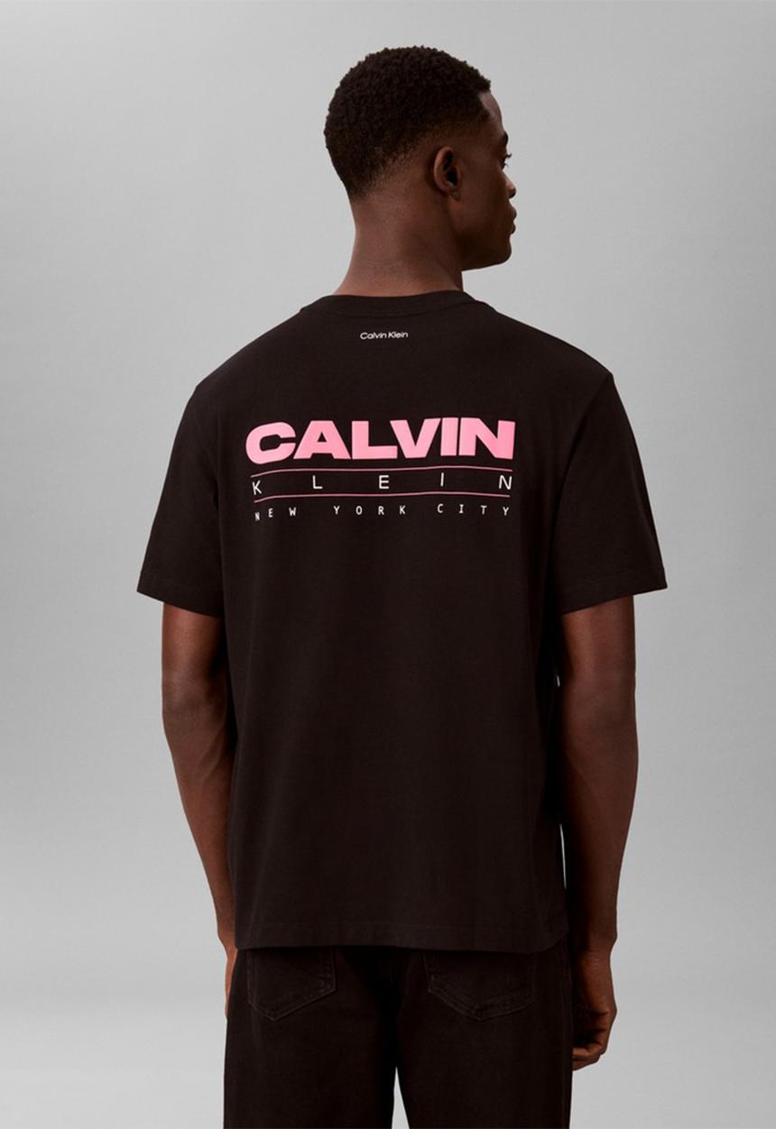 Calvin Klein - 20S Disc Stack Graphic T-Shirt-Black-Black
