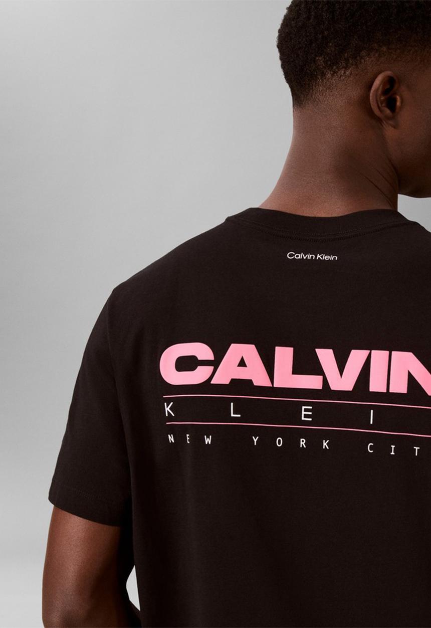 Calvin Klein - 20S Disc Stack Graphic T-Shirt-Black-Black