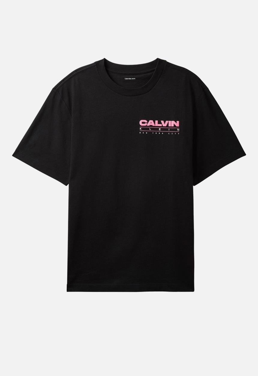 Calvin Klein - 20S Disc Stack Graphic T-Shirt-Black-Black