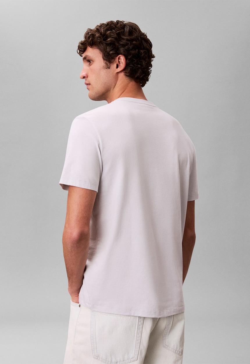 Calvin Klein - 2Pk Badge T-Shirts - Bright White/Marble Gray