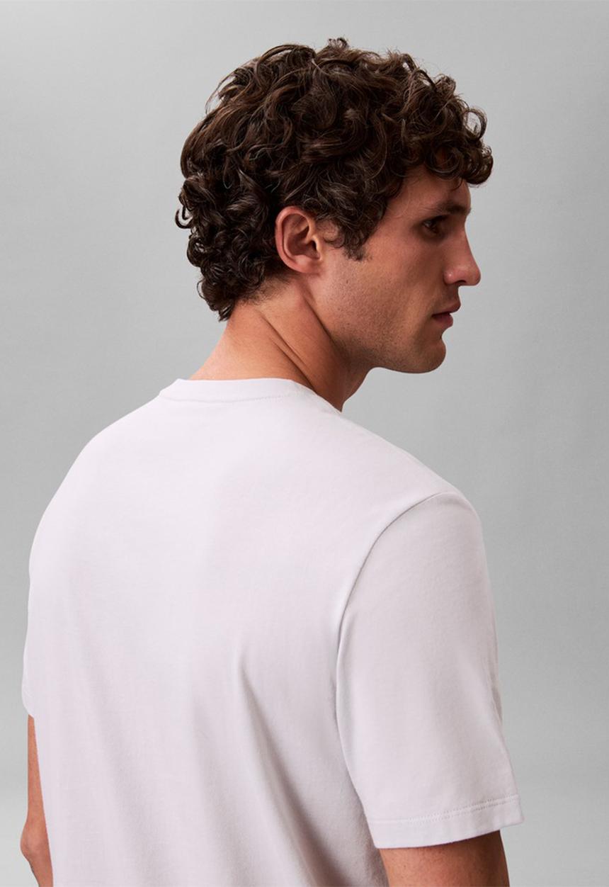 Calvin Klein - 2Pk Badge T-Shirts - Bright White/Marble Gray