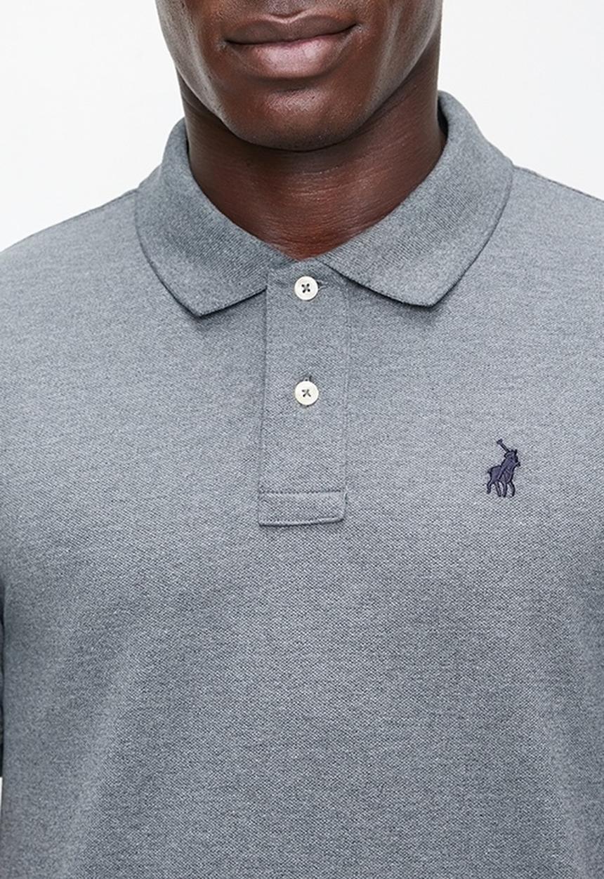 POLO - Mens stretch pique short sleeve golfer - grey