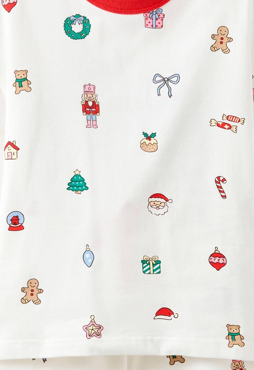 Cotton On - Kids Dreamdrift Family Xmas Pj Set - Vanilla/Everything Christmas